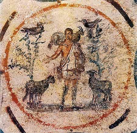 Shepherd paintings found in the catacobs